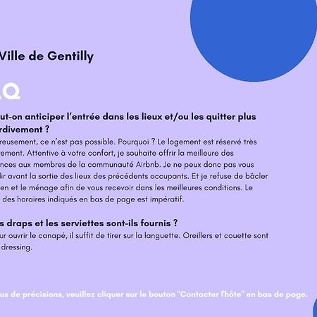 Paris Gentilly Appartement Tout Equipe - Rer B 外观 照片